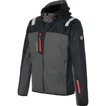 Pánská softshellová bunda Industrial Starter | ISSA Softshellová bunda SALSONG 04511B - M / Tmavě šedá