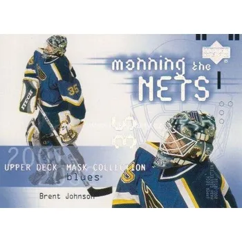 Sběratelská karetní hra insert karta BRENT JOHNSON 01-02 Mask Collection Manning the Nets číslo 126