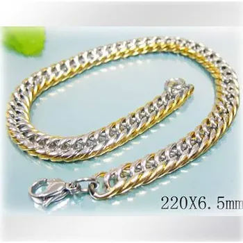 Řetízek Ocelový náramek - délka 220mm a šířka 6,5mm