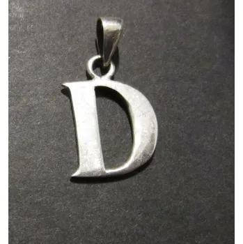 Přívěsek Písmeno D - přívěsek ze stříbra