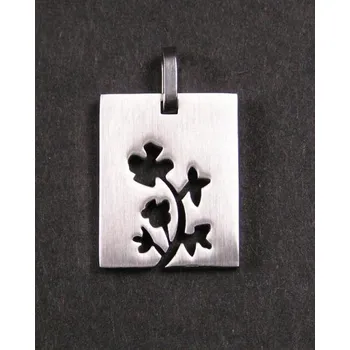 Přívěsek Květina - ocelový přívěsek / přívěsek z oceli (Květina - přívěsek ocelový)