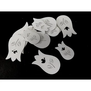 Dřevěná dekorace, tulipány, mix vel., 12ks/bal.