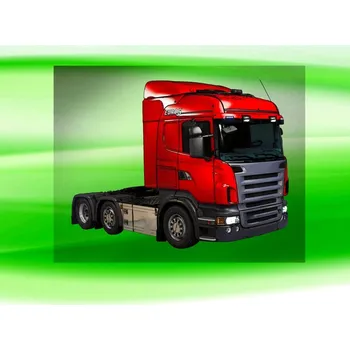 Nášivka SCANIA RED nažehlovačka 10x7 cm (DTF nažehlovačka nákladní auto)