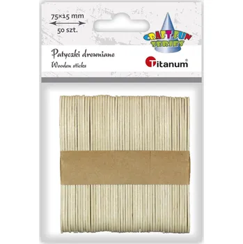 Malířská špachtle Špachtle dřevěné přírodní, 7,5x1,5cm, 50ks/bal.