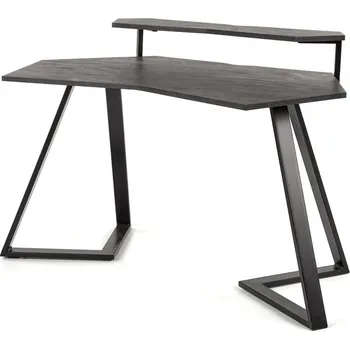 Počítačový stůl Halmar Forks tmavě šedý/černý