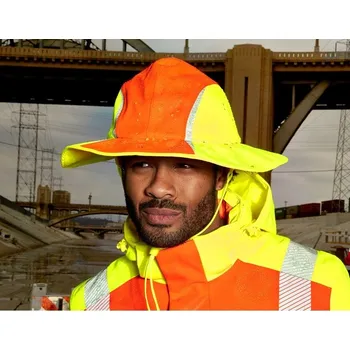 reflexní vesta Funkční klobouk do deště e.s.motion 2020 výstražná oranžová/výstražná žlutá Strauss