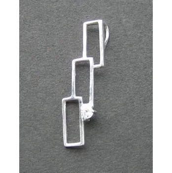 Přívěsek Obdélníky - stříbrný přívěsek