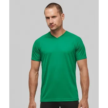 Pánské sportovní tričko s výstřihem do V PA476