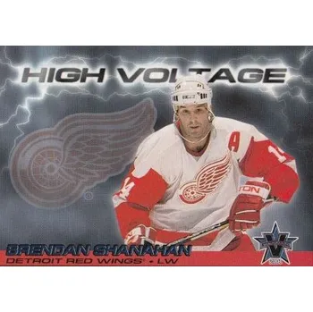 Sběratelská karetní hra insert karta BRENDAN SHANAHAN 00-01 Vanguard High Voltage číslo 13