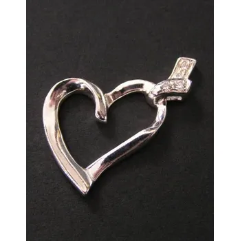Přívěsek Srdce - varianta 8 - stříbrný přívěsek