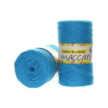 Příze Maccaroni Cotton macrame 2mm - 11 tyrkysová