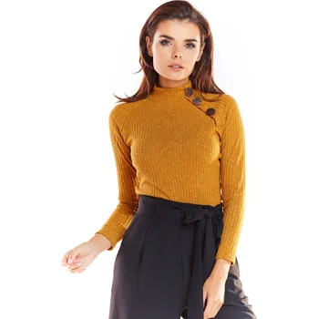 Vypasovaný rolák s dlouhými rukávy A315 Barva: Světle Hnědá, Velikost: L