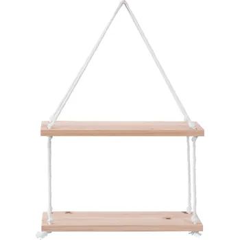 Koupelnový nábytek Tutumi, kovová nástěnná police 30 x 40 x 10 cm JZWJ04, bílá, HOM-02806