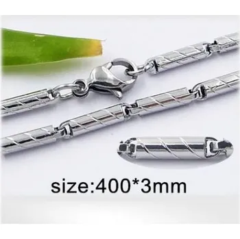 Řetízek Ocelový náhrdelník - Hmotnost: 9g, 400x3mm