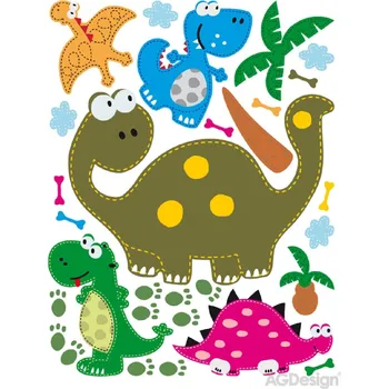 Dětská samolepka na zeď K 0804, Dinosaurus, AG Design