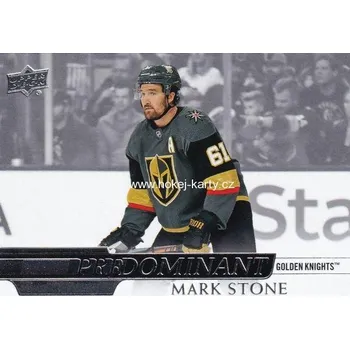 Sběratelská karetní hra insert karta MARK STONE 20-21 UD Ser. 1 Predominant číslo PR-25
