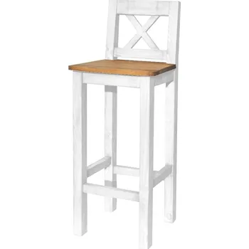 Jídelní stůl Rustikální barová židle WHITE HOME SIL23 Barevné provedení: Antická bílá K16 - bezbarvý vosk K09