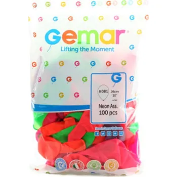 Karnevalová maska LAMPS Balónky nafukovací - fluorescenční - 100 ks