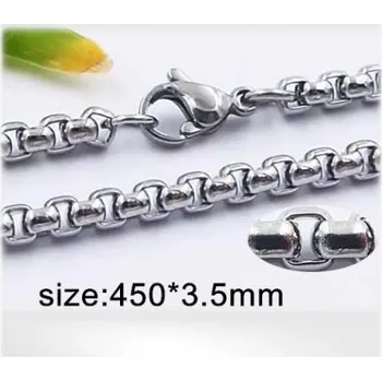 Řetízek Ocelový náhrdelník - Hmotnost: 18.3 g, 450*3.5mm