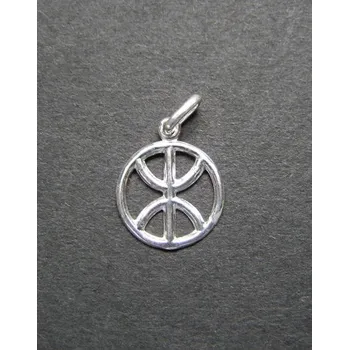 Přívěsek Půlkruhy v kruhu - stříbrný přívěsek / přívěsek ze stříbra