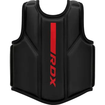 Boxerské rukavice Chránič hrudi RDX Kara Series F6 matte red vel. S/M