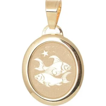 Přívěsek Přívěšek znamení Ryby ze žlutého zlata ZZ0903RYBF + dárek zdarma