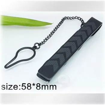 Spona na kravatu Ocelová spona na peníze s šipkami (tmavá verze)