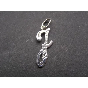 Přívěsek Písmenko J - stříbrný přívěsek