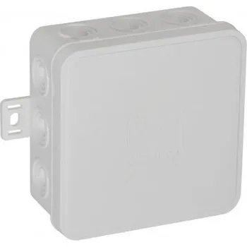 Elektroinstalační krabice Povrchová krabice prázdná 12 přívodů VIPLAST V6 klik BÍLÁ IP54 85x85x41mm 036-01