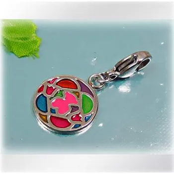 Přívěsek Barevný kruh - ocelový přívěsek