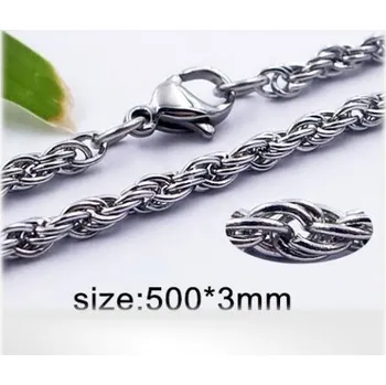 Řetízek Ocelový řetízek 50cm*3mm šířka