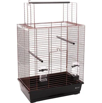 Klec pro ptáky FLAMINGO Halura měděná černá 54x34x65cm