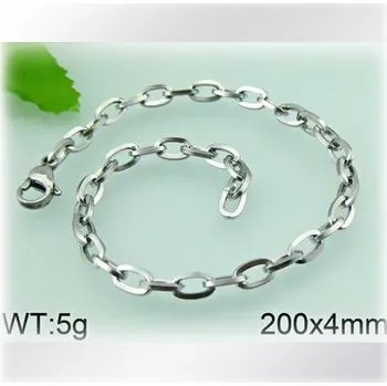 Řetízek 19cm dlouhý náramek z oceli chirurgické