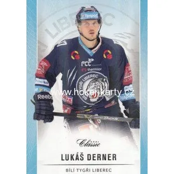 Sběratelská karetní hra paralel karta LUKÁŠ DERNER 16-17 OFS Classic Ser. 1 Blue /50