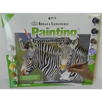 Royal Malování podle čísel 30x40 cm - Zebry