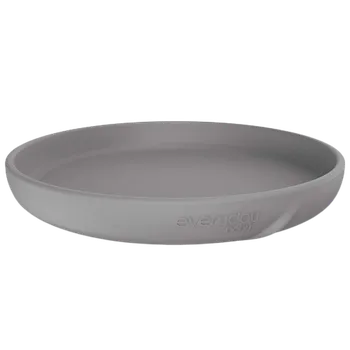 Talíř Everyday Baby silikonový talíř, Quiet Grey