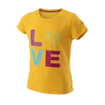 Triko tenisové Wilson Love Earth Tech G Velikost: 152 saffron