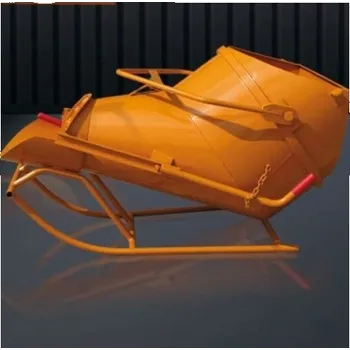 Odpadkový koš Koš na beton typ 1025 - středová výpust, ležaté provedení 1500 lt.