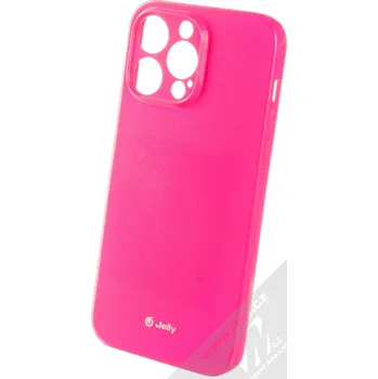 Pouzdro na mobilní telefon 1Mcz Jelly Skinny TPU ochranný kryt pro Apple iPhone 14 Pro Max sytě růžová (hot pink)