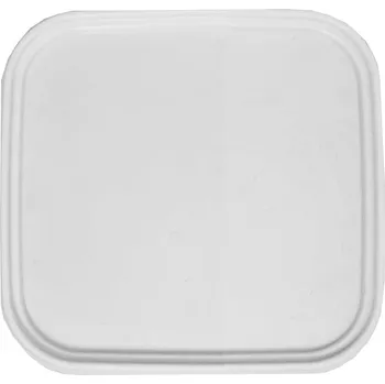 Jednorázové nádobí víčko na kbelík čtvercový 10 000 ml, PP - bílé (10 ks/balení)