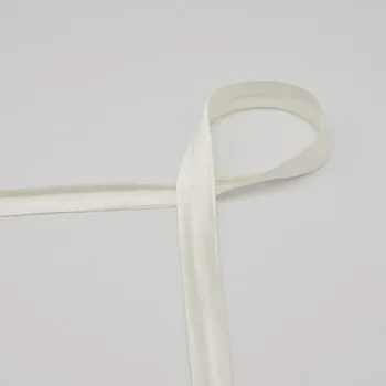 Saténový lemovací proužek, zažehlený, šampáň, 20mm