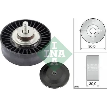 Vratná/vodicí kladka, klínový žebrový řemen Schaeffler INA 532 0752 10