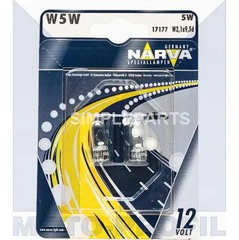 žárovka W5W 12V celoskleněná, , NARVA, 17177BL