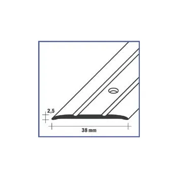Stavební profil Přechodový profil 38 mm / vruty (90 cm / bronz / 1ks)