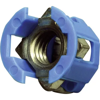 PB Fastener 382-2005 matice v kleci Tloušťka montážní desky (max.) 3.1 mm modrá 1 ks