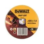 Sada kotoučů na nerez v kovové krabičce, 125 x 1,0 mm, 10 ks, DeWALT, DT3507