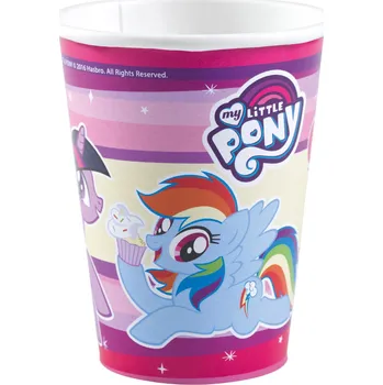 Jednorázové nádobí Amscan Papírové kelímky My Little Pony 8ks 250ml