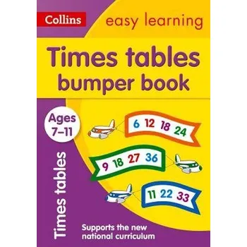 Cizí jazyk Times Tables Bumper Book Ages 7-11 - Collins Easy Learning