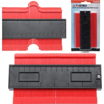 ŠABLONA PRO OBKRESLOVÁNÍ TVARŮ, MĚŘÍTKO 15 cm