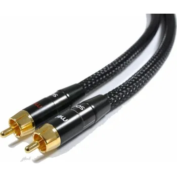 Audio kabel Melodika RCA (Cinch) x2 - RCA (Cinch) x2 kabel 5m černý
